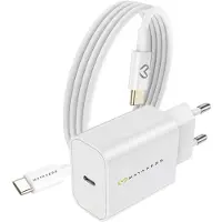Avizar Mayaxess, 20W Netzteil für Xiaomi 15T Pro + USB-C Kabel 1m, Weiß