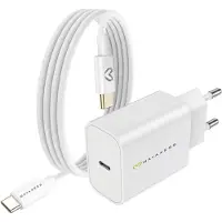 Avizar Mayaxess, 20W Netzteil für Galaxy Z Flip 7 + USB-C Kabel 1m, Weiß