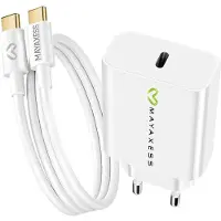 Avizar Mayaxess, 20W Netzteil für Galaxy A34 + USB-C Kabel 1m, Weiß