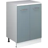 Vicco Kommode unter Schräge Rion Blau-Grau 60 x 81.6 cm ohne Schräge mit 2 Türen, Model 60834