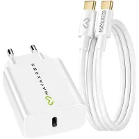 Avizar Mayaxess, 20W Netzteil für Galaxy A57 + USB-C Kabel 1m, Weiß