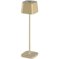 Konstsmide 7829-333 Capri Mini USB-LED-Tischleuchte | Keramik | Indoor | Outdoor | Kabellos | 2200K/3000K | 9-18h Akkulaufzeit | 7x7x25 cm