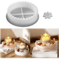 Markenlos Silikonformen zum Gießen von Adventskränzen, Adventskalender-Kerzenhaltern, DIY-Kerzenformen, Gipsformen zum Gießen von Weihnachtsgeschenken (1-31)