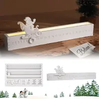 Markenlos Silikonform für Adventskalender, Adventskranz, Abformformen 1-25, Gipsformen, Countdown-Kalender
