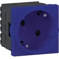 Hager GS10225017 Steckdose 1-fach SCHUKO Direkt Klipping 45x45 33° Verkehrsblau