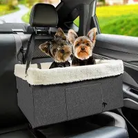 OEM Kleinhaustierauto-Stuhl für kleine Hunde, erhöhter Hunde-Stuhl für Hunde, Welpenauto-Stuhl, Hunde-Aussicht, Auto-Stuhl für Vorder- und Rücksitz