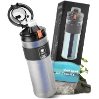 OEM Ultrafiltrierbare Wasserflasche 0,01 Mikrometer für sicheres Trinkwasser auf Campingtrips Wandertouren und im Alltag BPA-freier Reisehydration