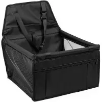 OEM Handgeschmiedeter, faltenbarer, luftdurchlässiger Hundesitz für kleine Hunde, mit Sicherheitsgurteinsatz, für den Rücksitzbereich, Größe 40×34×25cm.