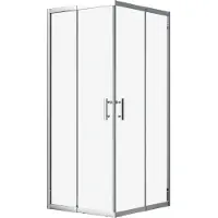 Badland Duschkabine Quadratisch 80x80 190 cm Nano Glas Gehärtetes Transparent 6 mm | HELA