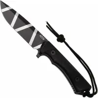 Acta Non Verba ANV P250 P250-001 Cerakote Black Camo Sleipner, Black GRNPU, Survival Messer