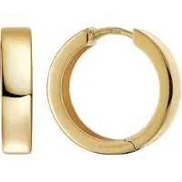 Trendor 21721 Creolen 925 Silber Vergoldet Poliert Ohrringe ⌀ 17,7 mm