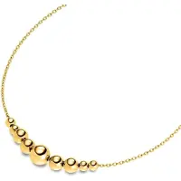 Boccia 08100-02 Damencollier Titan Goldfarben mit Kugeln