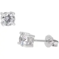 GLIZZ GL1686 Damen-Ohrringe Weißgold 333 / 8K Zirkonia-Ohrstecker