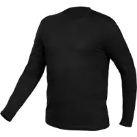 GRUPA TOPEX Langärmeliges T-Shirt, schwarz, Größe S