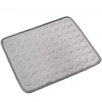 OEM Kühlmat für Hunde - Selbstkühlendes - Wasbares Hunde-Kühlkissen - 50 x 40 CM - Grau