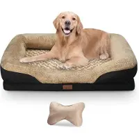 OEM Orthopädisches Hundebett aus Traumschaum, inkl. Spielzeug, L, 108x81x22cm