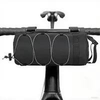OEM Wasserdichte Fahrradtasche, Sturmtasche, Fahrradgriff, Vordach, Tasche, Lenktasche, Lenktaschen, Entfernbare Schultergurt (Grau)