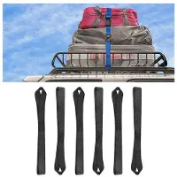 OEM 6er Pack weiche Löcher, Riemenlöcher, Motorradtransporthalterung, Riemen für sicheren Transport von Motorrädern, Cross-Motoren, ATVs und UTVs (schwarz)