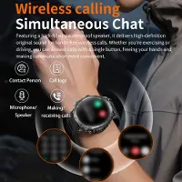 Lixada Outdoor-Smartwatch mit GPS, 1,7-Zoll-Bildschirm, LED-Taschenlampe, Bluetooth-Anruffunktion, Gesundheitsüberwachung und über 100 Sportmodi – Schwarz