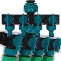 OEM Regelbare 4-fach-Wasserdüse für Gartenschlauch - Durchflussmenge einstellbar - 1 Stück