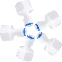 OEM Verbindungsstück 1/4 Zoll Buis OD zu 1/2 weiblichem Push-in-Anschluss für schnellen Umkehrosmose-Wasserfilter-Anschluss