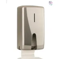 Blanc HYGIENIC Toilettenpapierspender Design FUTURA, robust Edelstahl gebürstet, Kapazität: 2 Standard Haushaltsrollen