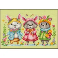 Vervaco Kreuzstich-Set von , "Kleine Tiere", 28x18 cm