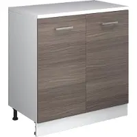 Vicco Kommode unter Schräge Rion Edelgrau 80 x 81.6 cm ohne Schräge mit 2 Türen, Model 60875