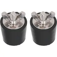 OEM Winterisierte Schwimmbecken-Stopper 25mm Wintergummi-Stopper - 2Stk Erweiterter Stopper mit Metallbolzen zum Verhindern von Frostschäden an Schwimmbecken-Abwasserleitungen.