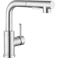 OEM Keukenkraan aus rostfreiem Stahl mit abnehmbarer Sprosse, Hochdruckmischer für Spülbecken, G 1/2 Anschlussbogen