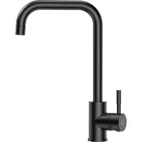 OEM Küchenarmatur aus Edelstahl - Drehbare Wasserhahn - Kücheninstallation - Schwarze Armatur - Hochdruckpumpe - Hoher Wasserstrahl