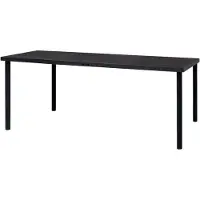 Markenlos Outdoor-Esstisch, Tisch Balkon, Gartentisch, Balkontisch, Küchentisch, Garden Table, Terrassentisch, Anthrazit 190x90x74 cm Stahl