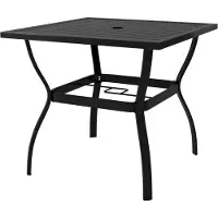 Markenlos Gartentisch Outdoor MöBel Garten Tisch Balkontisch Wetterfest Terrassentisch Anthrazit 81,5x81,5x72 cm Stahl