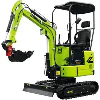 Zipper Minibagger ZI-MBG1000DS5, 7 kW Diesel, inkl. Schnellwechsler, Löffel, Schaufel 380 mm und 200 mm, 8,0 kN Reißkraf