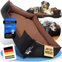 OEM Hundebett robust für große und kleine Hunde, Pudel, Senior - waschbares Hundebett - Hundebank, Hundekissen, Licht, Dunkel - mittelgroß, gewatteert - jetzt in deiner gewählten Farbe