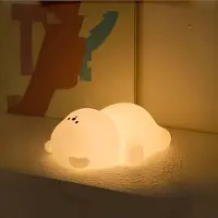 Axvcuxio LED Bär-Nachtlicht,7 Farben,3 Dimmstufen,USB,Touch-Steuerung, Still-licht mit Timer,Silikon Nachtlampe Baby,Augenschutz-lampe,Geschenke für Kinder