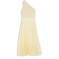 BOSS Kleid aus Rippstrick mit One-Shoulder-Design und Plissee-Rock Grösse XL
