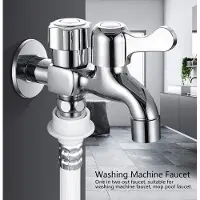 OEM Doppelgarnitur Wasserhahn G1/2in Silber Einphasen Legerung Wassertank Waschmaschinen Wasserhahn Schwimmbad Wasserhahn.