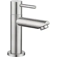 OEM Bad-WC-Kran in Chromausführung mit Kaltwasserhahn, -Schlauch und -Abfluß - 934 mm Höhe