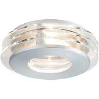 Paulmann CombiSystems Deco Einbauleuchten Shell max.50W Alu gebürstet/Glas