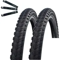 Schwalbe 2 x Marathon 365 Fahrradreifen 28 x 2,15 (55-622) Schwarz/Reflex inkl. Reifenheber