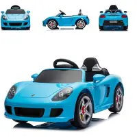 Chipolino Kinderelektroauto Porsche Carrera GT Fernbedienung Bluetooth 2 Motoren blau