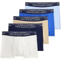 Ralph Lauren für Herren. 714864292027 Set mit 5 klassischen Boxershorts aus elastischer Baumwolle, mehrfarbig (M), Heimtextilien