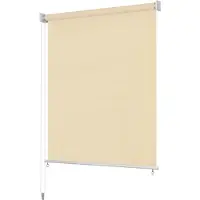 vidaXL Außenrollo 105 (B) x 140 (H) cm Cremeweiß