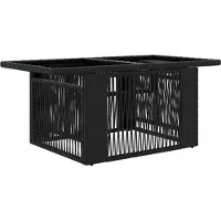 vidaXL Garten Lifting Up Tisch Schwarz 100 x 55 x 37 cm