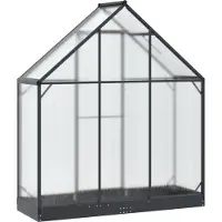 vidaXL Garten Gewächshaus 183,5 x 63,5 x 207 cm