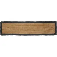 vidaXL Bereichsteppich Dunkelgrau 60 x 250 cm Jute