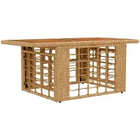 vidaXL Garten Lifting Up Tisch Natur 100 x 55 x 37 cm