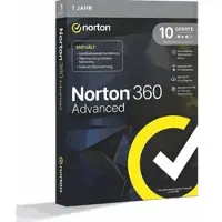 Nortonlifelock Norton 360 Advanced inkl. VPN, 10 Geräte - 1 Jahr, Download, ++Kein Abo++