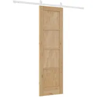 vidaXL Schiebetür 61 x 198,5 cm Massives Kiefernholz